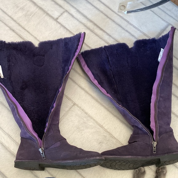 REDUCED!! Anna Sui for Hush Puppies tall suede boots! Zipper! Size 6 us - Picture 12 of 17